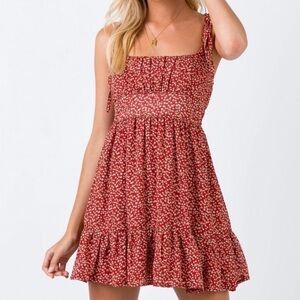 Princess Poly - The Bonnie Mini Dress Maroon size: 6